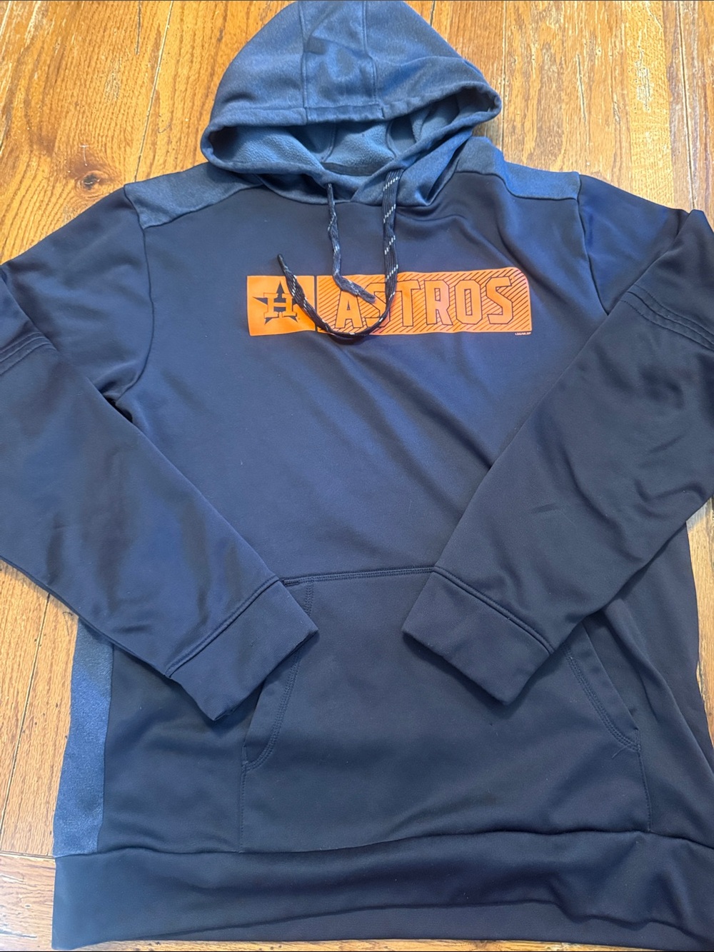 Men’s Houston Astros Navy Hooded Pullover Sweatshirt - Medium